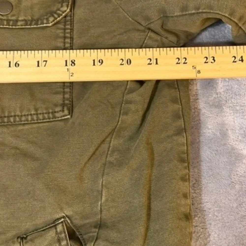 Levi Strauss Mens Olive Green Cotton Military Field Jacket Quilted Lined Large